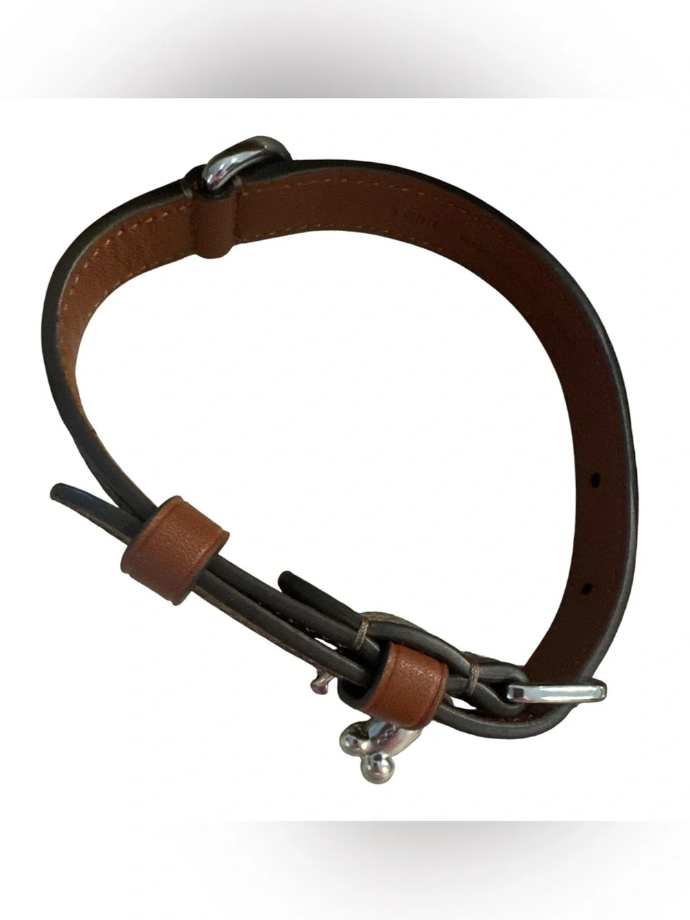 Coach Boxed Pet Collar in Signature Brown Canvas- Small